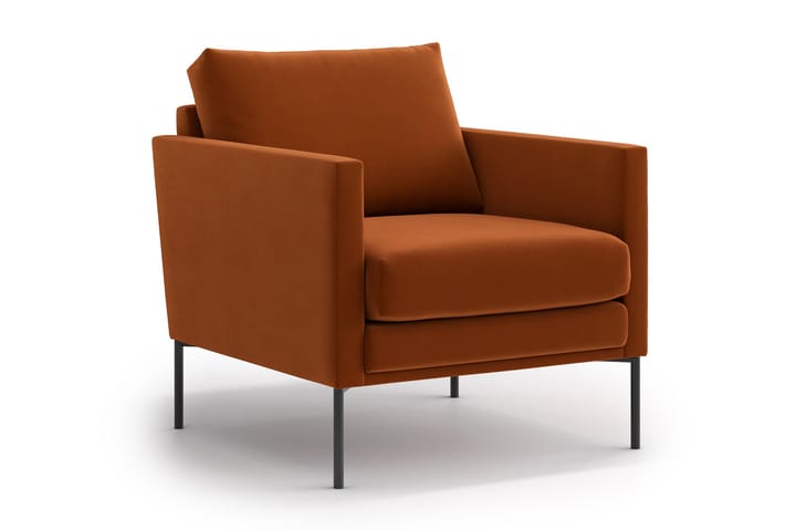 Fåtölj Nauro - Orange/Brun - Möbler - Fåtölj & stolar - Fåtölj