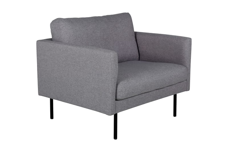 Fåtölj Shebela - Stålgrå/Svart - Möbler - Soffa - 3 sits soffa