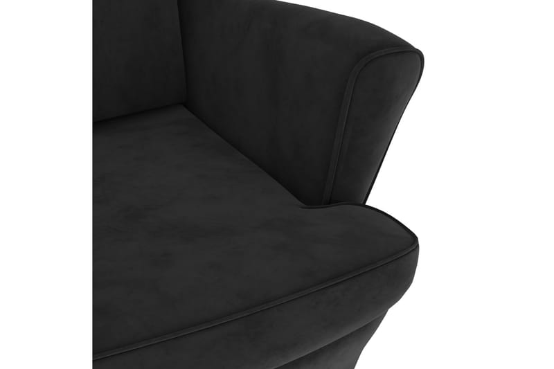 Fåtölj svart sammet - Svart - Möbler - Fåtölj & stolar - Fåtölj