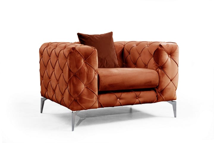 Fåtölj Udabe - Orange - Möbler - Fåtölj & stolar - Kontorsstol & skrivbordsstol