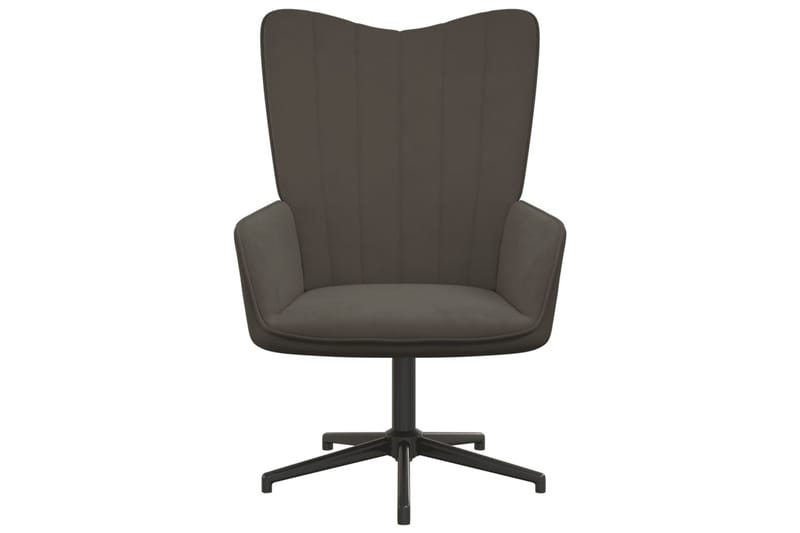 Vilstol mörkgrå sammet - Mörkgrå - Möbler - Fåtölj & stolar - Fåtölj