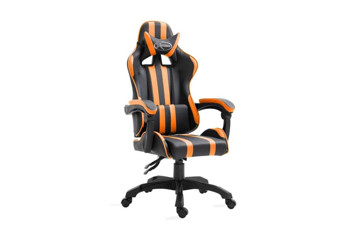 Gamingstol orange konstläder - Orange - Möbler - Fåtölj & stolar - Gamingstol