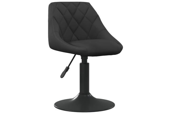 Matstol svart sammet - Svart - Möbler - Fåtölj & stolar - Kontorsstol & skrivbordsstol