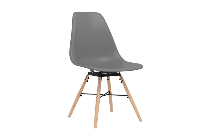 Matstolar 2 st grå PP - Grå - Möbler - Fåtölj & stolar - Matstol & köksstol