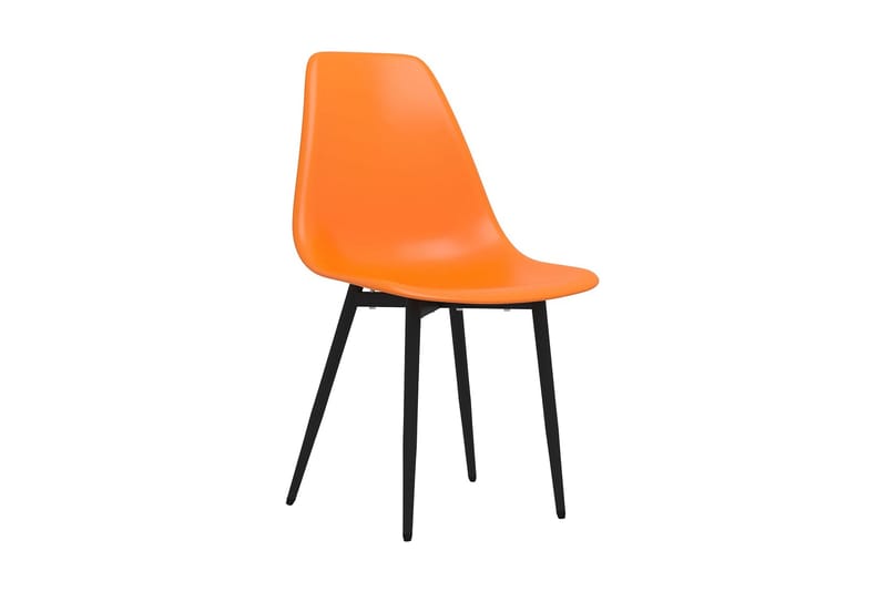 Matstolar 4 st orange PP - Orange - Möbler - Fåtölj & stolar - Matstol & köksstol