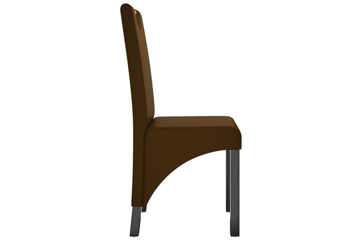 Matstolar 6 st brun konstläder - Brun - Möbler - Fåtölj & stolar - Karmstol