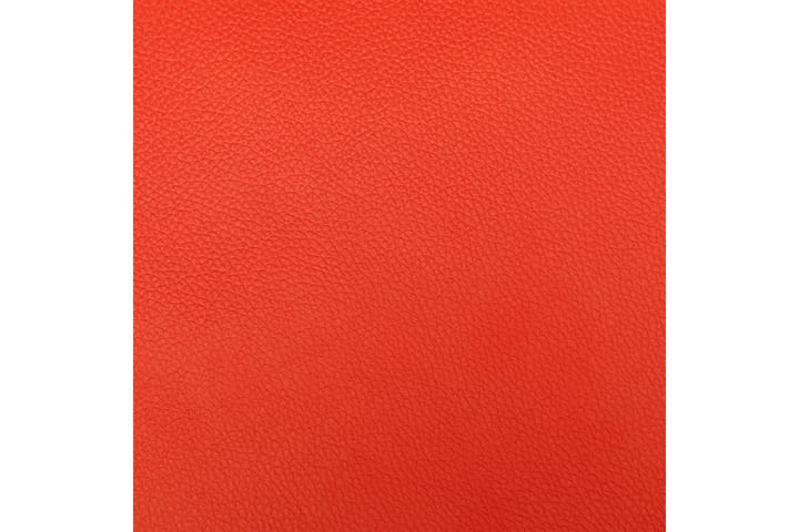 Matstolar 6 st röd konstläder - Röd - Möbler - Fåtölj & stolar - Karmstol