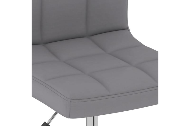 Snurrbara matstolar 2 st ljusgrå tyg - Grå - Möbler - Fåtölj & stolar - Karmstol