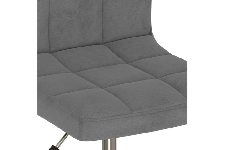 Snurrbara matstolar 2 st mörkgrå sammet - Grå - Möbler - Fåtölj & stolar - Karmstol