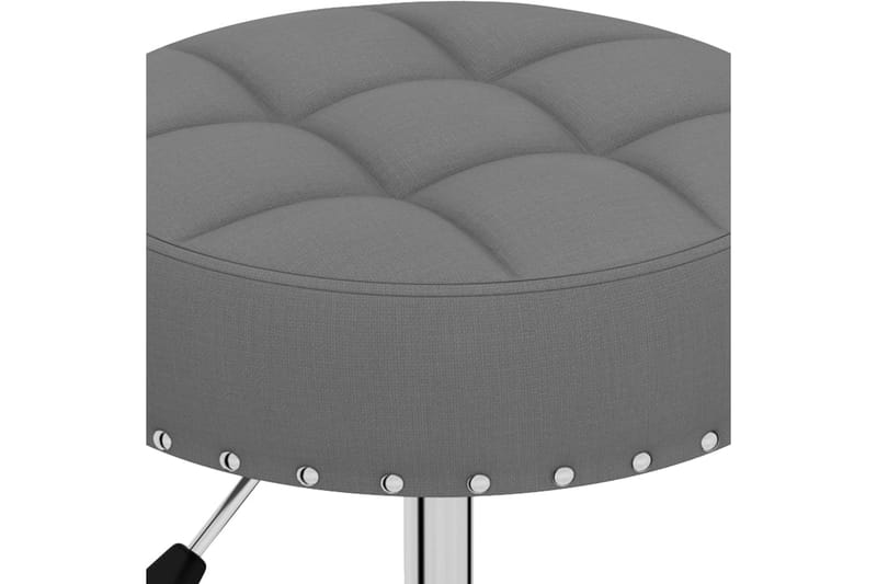 Snurrbara matstolar 2 st mörkgrå tyg - Grå - Möbler - Fåtölj & stolar - Matstol & köksstol