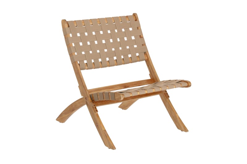 Klappstol Chabeli Akacia/Beige - La Forma - Möbler - Fåtölj & stolar - Klappstol & stapelbara stolar