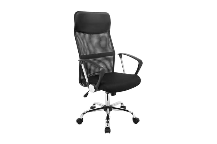 HI Kontorsstol svart stål - Svart - Möbler - Fåtölj & stolar - Kontorsstol & skrivbordsstol
