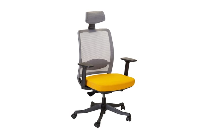 Kontorsstol Anggun - Gul/Grå - Möbler - Fåtölj & stolar - Kontorsstol & skrivbordsstol