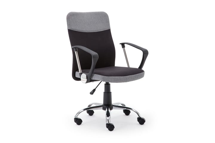 Kontorsstol Bowston - Svart|Grå - Möbler - Fåtölj & stolar - Kontorsstol & skrivbordsstol