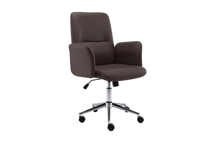 Kontorsstol brun konstläder - Brun - Möbler - Fåtölj & stolar - Kontorsstol & skrivbordsstol