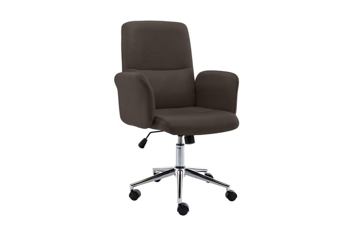 Kontorsstol brun tyg - Brun - Möbler - Fåtölj & stolar - Kontorsstol & skrivbordsstol