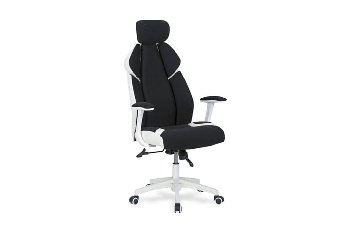 Kontorsstol Carbonell - Svart|Vit - Möbler - Fåtölj & stolar - Kontorsstol & skrivbordsstol