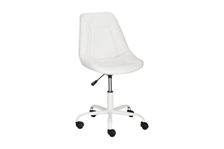 Kontorsstol Carl Konstläder - Vit|Metall - Möbler - Fåtölj & stolar - Kontorsstol & skrivbordsstol