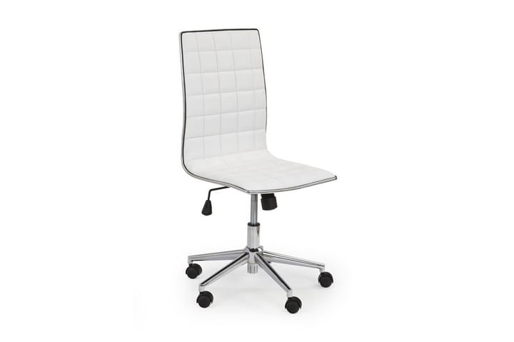 Kontorsstol Carman Konstläder - Vit - Möbler - Fåtölj & stolar - Kontorsstol & skrivbordsstol