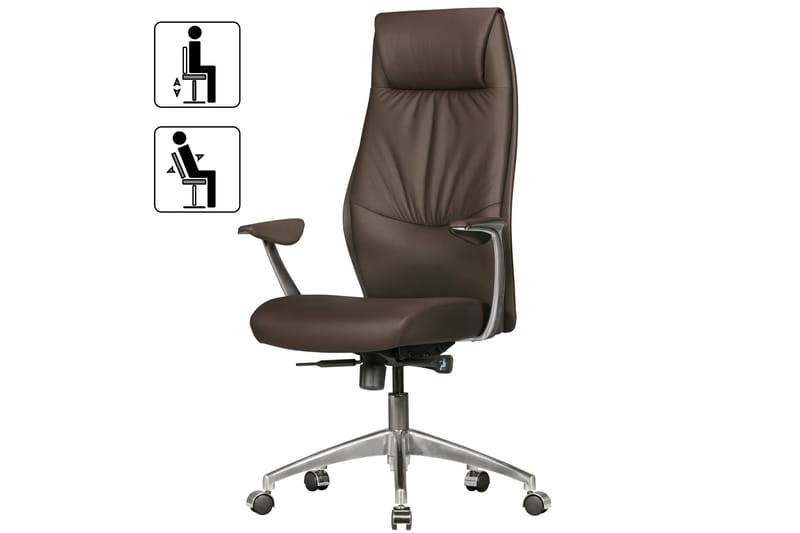Kontorsstol Moez - Brun - Möbler - Fåtölj & stolar - Kontorsstol & skrivbordsstol