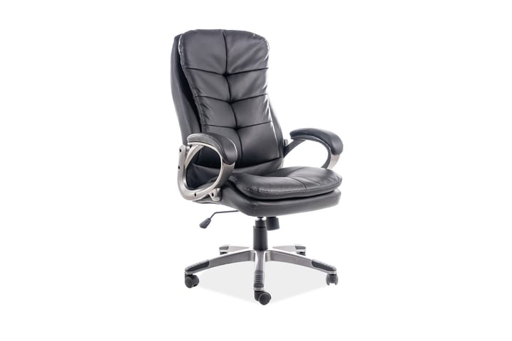 Kontorsstol Ningaloo Ställbar - Svart/Silver - Möbler - Fåtölj & stolar - Kontorsstol & skrivbordsstol
