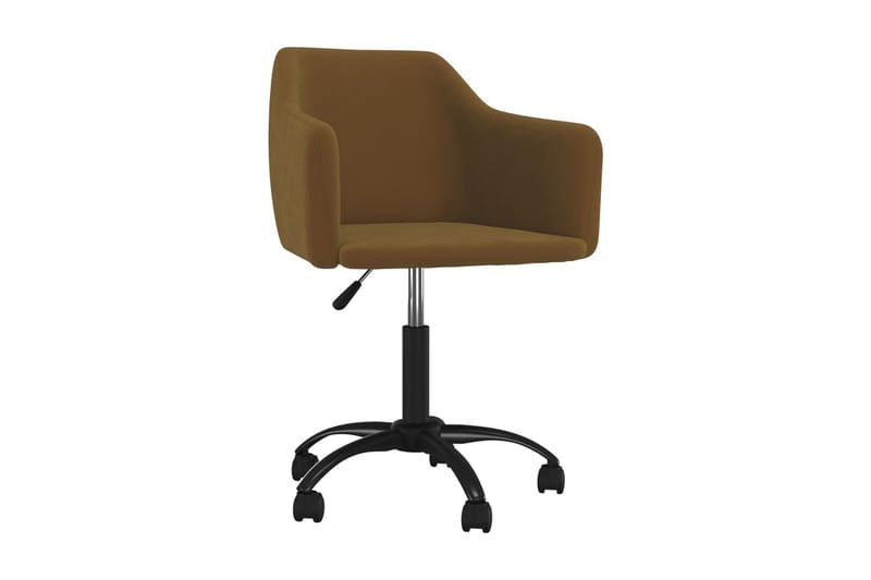 Kontorsstol snurrbar brun konstläder - Brun - Möbler - Fåtölj & stolar - Kontorsstol & skrivbordsstol
