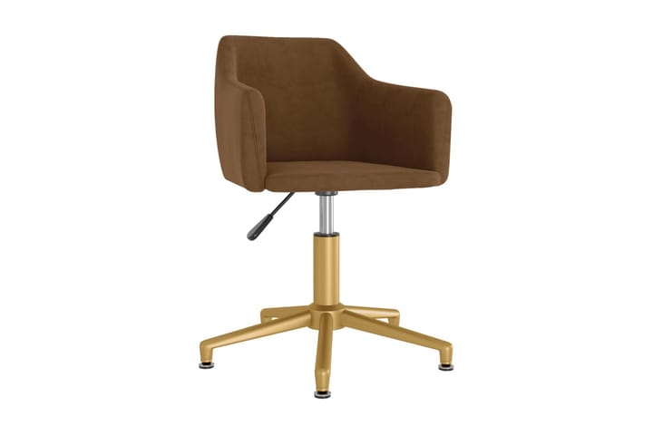 Kontorsstol snurrbar brun konstläder - Brun - Möbler - Fåtölj & stolar - Kontorsstol & skrivbordsstol