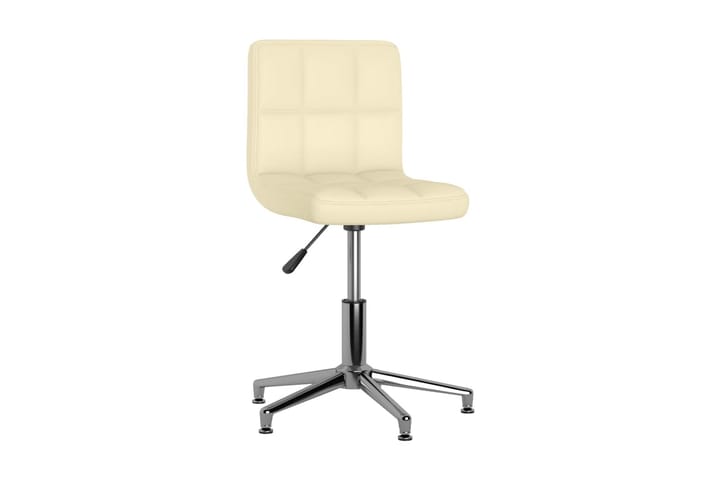 Kontorsstol snurrbar gräddvit konstläder - Vit - Möbler - Fåtölj & stolar - Kontorsstol & skrivbordsstol
