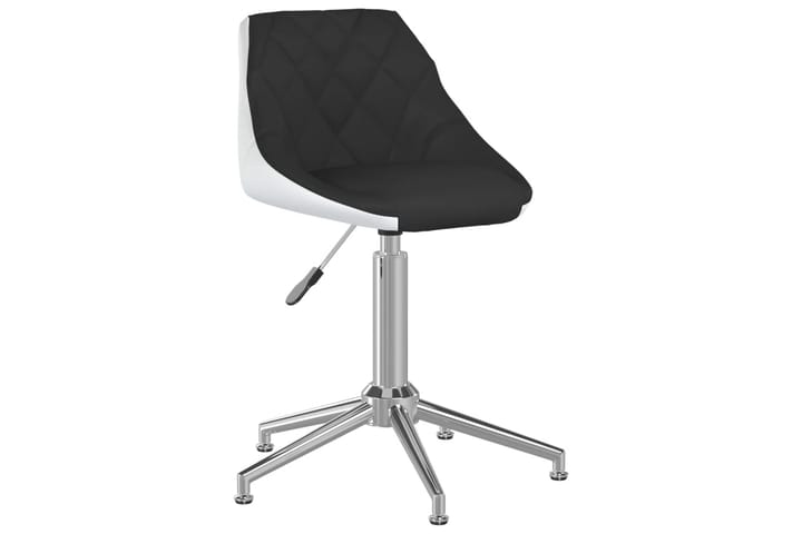 Kontorsstol snurrbar svart och vit konstläder - Flerfärgad - Möbler - Fåtölj & stolar - Kontorsstol & skrivbordsstol
