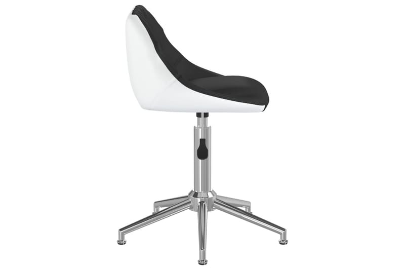Kontorsstol snurrbar svart och vit konstläder - Flerfärgad - Möbler - Fåtölj & stolar - Kontorsstol & skrivbordsstol