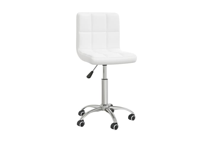 Kontorsstol snurrbar vit konstläder - Vit - Möbler - Fåtölj & stolar - Kontorsstol & skrivbordsstol