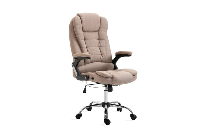 Kontorsstol taupe polyester - Brun - Möbler - Fåtölj & stolar - Kontorsstol & skrivbordsstol