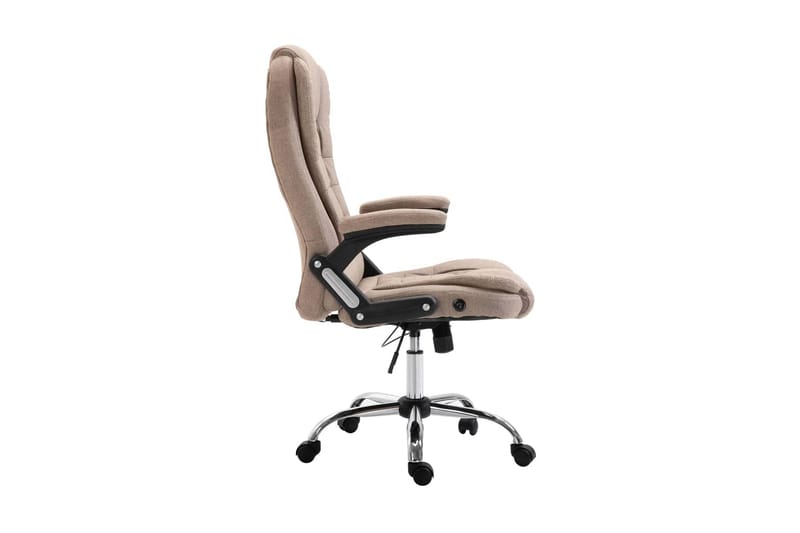 Kontorsstol taupe polyester - Brun - Möbler - Fåtölj & stolar - Kontorsstol & skrivbordsstol