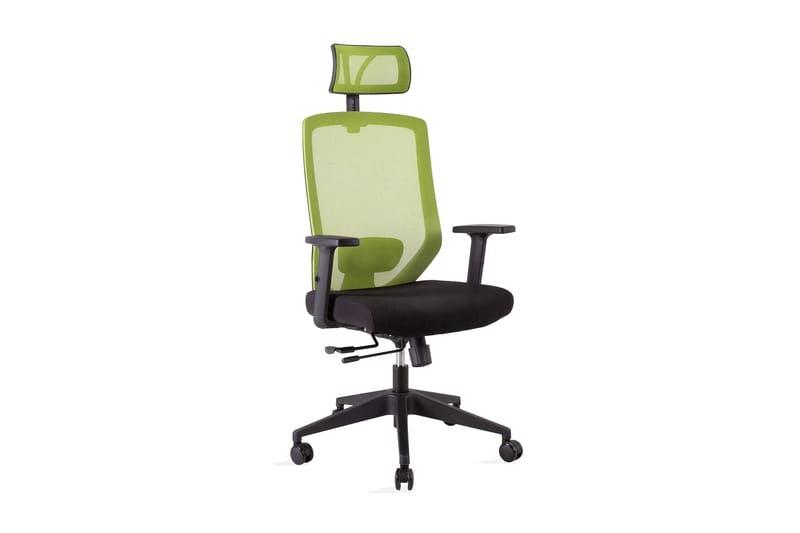 Kontorstol JOY 64x64xH115-125cm svart/grön - Möbler - Fåtölj & stolar - Kontorsstol & skrivbordsstol