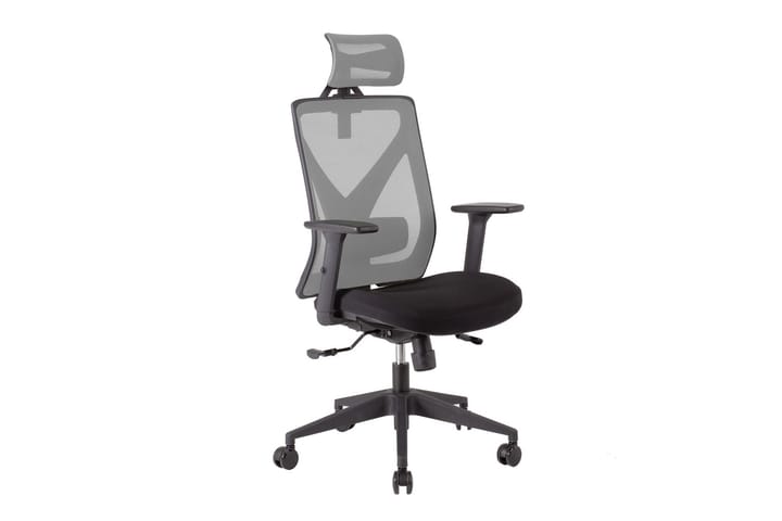 Kontorstol MIKE 64x65xH110-120cm svart/grå - Möbler - Fåtölj & stolar - Kontorsstol & skrivbordsstol
