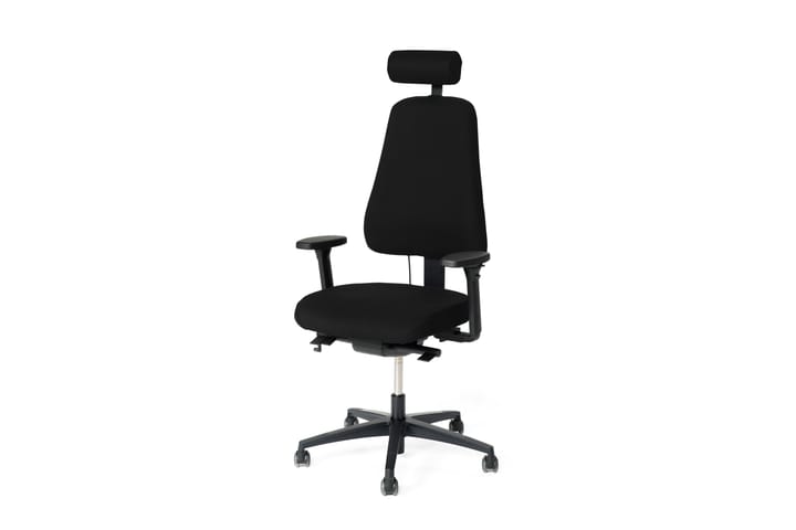 LD 6340 Kontorsstol med arm- och nackstöd Svart - Lanab Group - Möbler - Fåtölj & stolar - Kontorsstol & skrivbordsstol