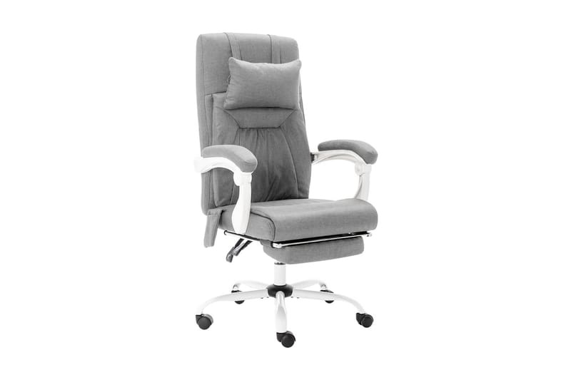 Massagekontorsstol grå tyg - Grå - Möbler - Fåtölj & stolar - Kontorsstol & skrivbordsstol