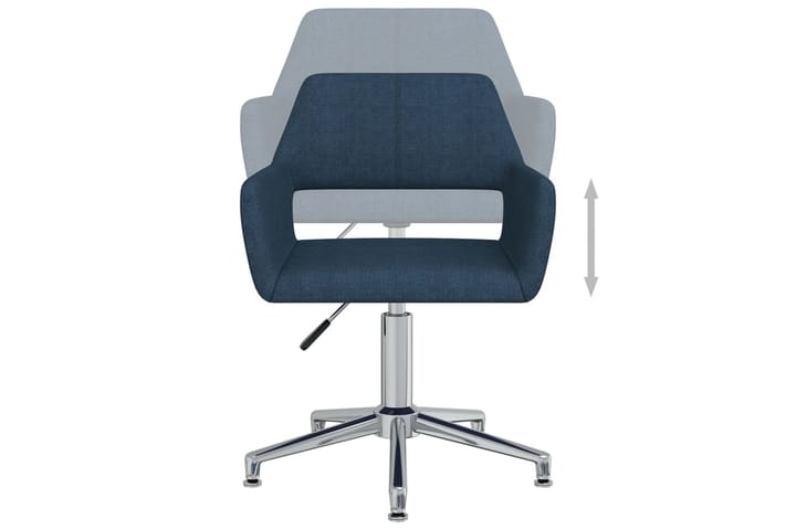 Snurrbar kontorsstol blå tyg - Blå - Möbler - Fåtölj & stolar - Kontorsstol & skrivbordsstol