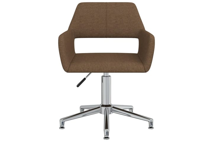 Snurrbar kontorsstol brun tyg - Brun - Möbler - Fåtölj & stolar - Kontorsstol & skrivbordsstol