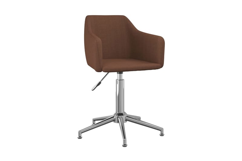 Snurrbar kontorsstol brun tyg - Brun - Möbler - Fåtölj & stolar - Kontorsstol & skrivbordsstol