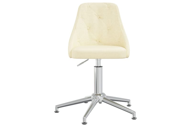 Snurrbar kontorsstol gräddvit tyg - Kräm - Möbler - Fåtölj & stolar - Kontorsstol & skrivbordsstol