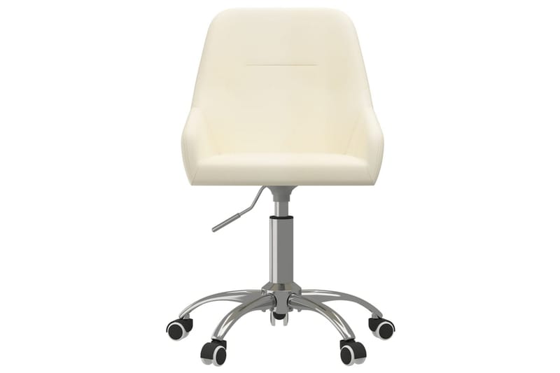 Snurrbar kontorsstol gräddvit tyg - Kräm - Möbler - Fåtölj & stolar - Kontorsstol & skrivbordsstol