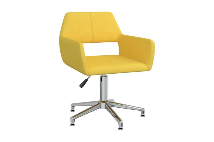 Snurrbar kontorsstol gul tyg - Gul - Möbler - Fåtölj & stolar - Kontorsstol & skrivbordsstol