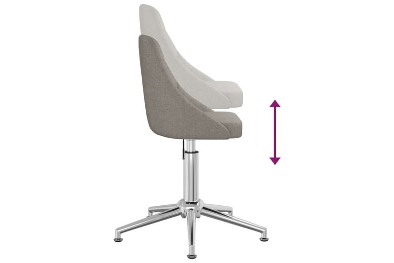 Snurrbar kontorsstol mörkgrå tyg - Grå - Möbler - Fåtölj & stolar - Kontorsstol & skrivbordsstol