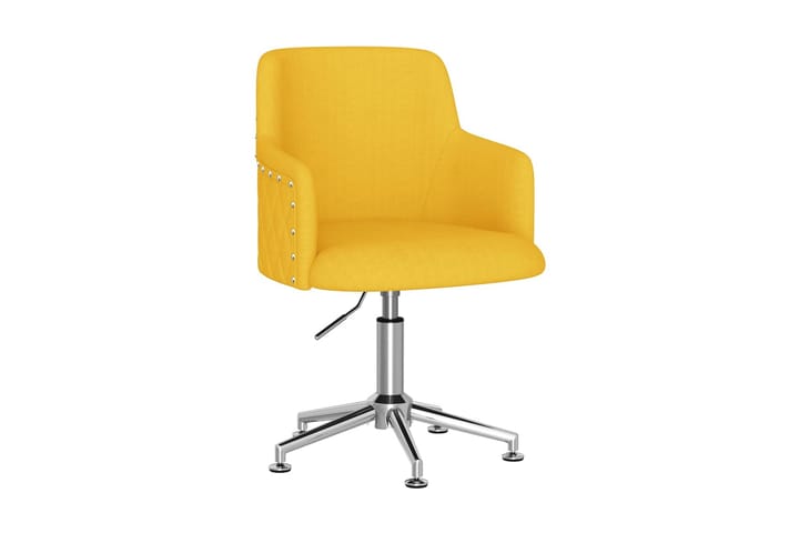 Snurrbar kontorsstol senapsgul tyg - Gul - Möbler - Fåtölj & stolar - Kontorsstol & skrivbordsstol