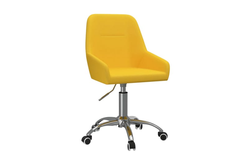 Snurrbar kontorsstol senapsgul tyg - Gul - Möbler - Fåtölj & stolar - Kontorsstol & skrivbordsstol