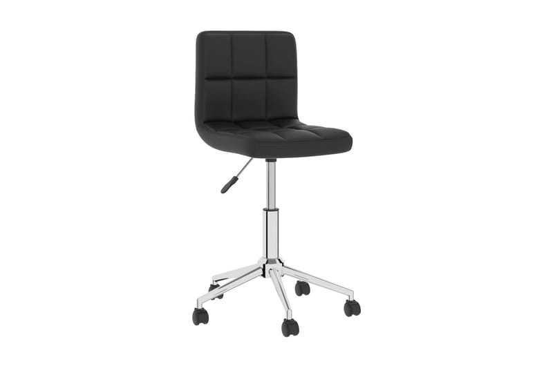Snurrbar kontorsstol svart konstläder - Svart - Möbler - Fåtölj & stolar - Kontorsstol & skrivbordsstol