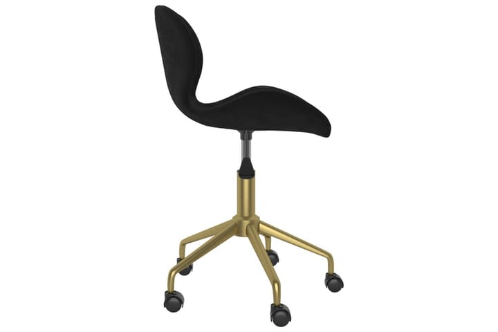 Snurrbar kontorsstol svart sammet - Svart - Möbler - Fåtölj & stolar - Kontorsstol & skrivbordsstol