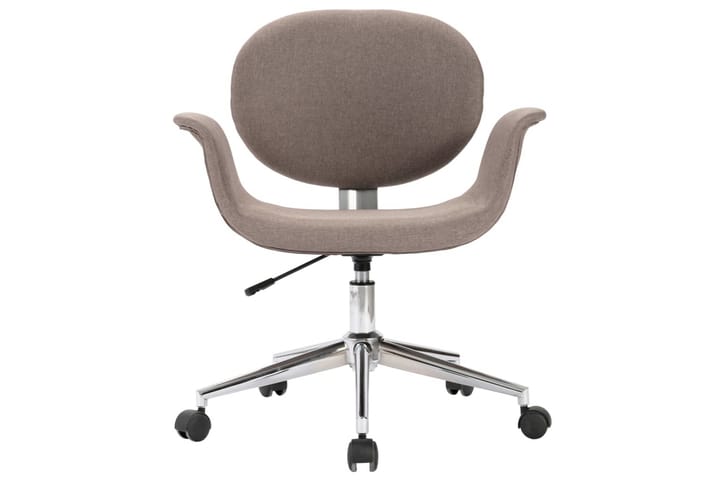 Snurrbar kontorsstol taupe tyg - Brun - Möbler - Fåtölj & stolar - Kontorsstol & skrivbordsstol
