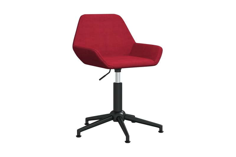 Snurrbar kontorsstol vinröd sammet - Röd - Möbler - Fåtölj & stolar - Kontorsstol & skrivbordsstol